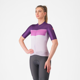 Castelli Maillot Élégant manche courte violet femme