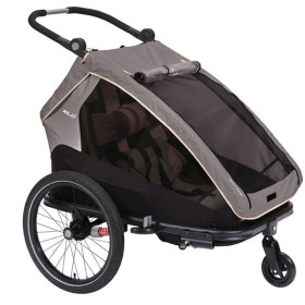 XLC remorque enfant duo 20" gris/beige/anthracite
