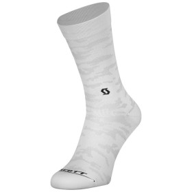Scott Chaussettes Trail Camo Crew Blanc